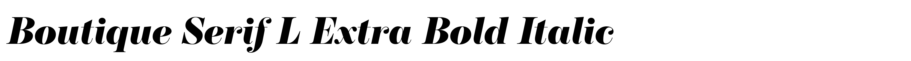 Boutique Serif L Extra Bold Italic